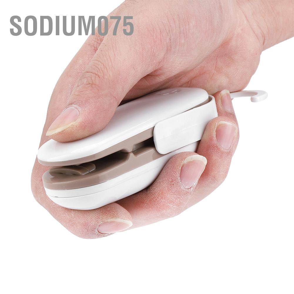 Sodium075 Mini Handheld Heat Sealer Plastic Bag Airtight Food Storage Battery Excluded