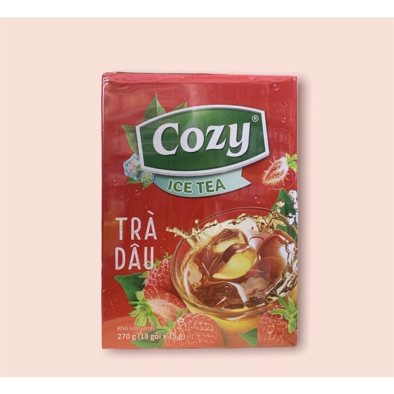 Trà dâu cozy túi bột hộp 270g