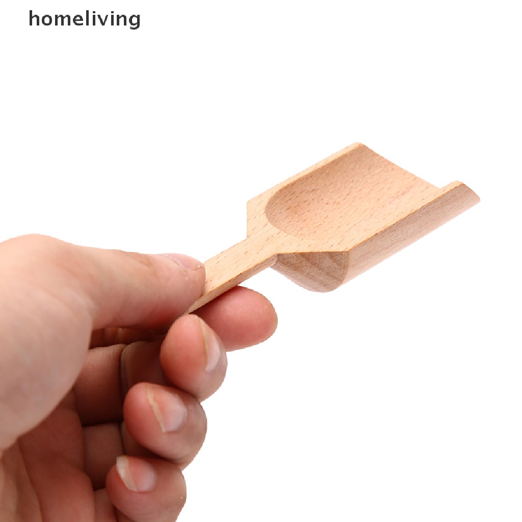 1 Muỗng Gỗ Mini Múc Trà / Cà Phê / Muối Tắm Tiện Dụng