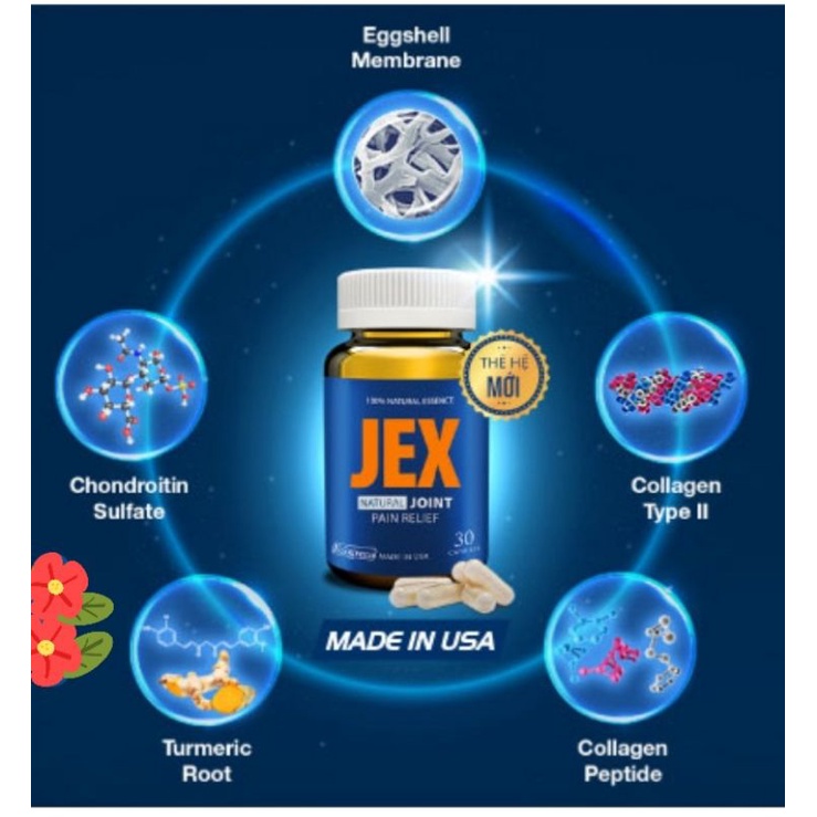 Viên uống JEX MAX hỗ trợ điều trị viêm khớp