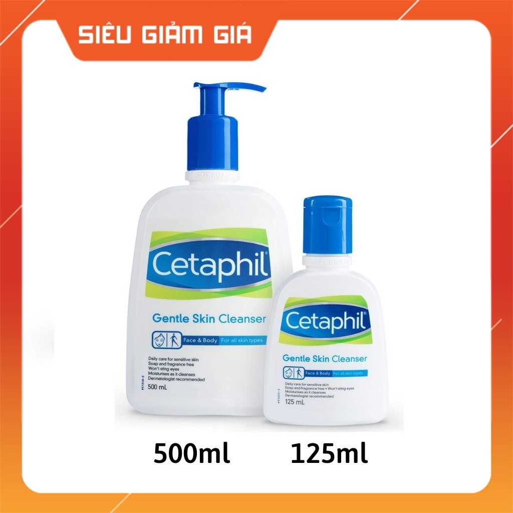 Sữa rửa mặt làm sạch dịu nhẹ Cetaphil Gentle Skin Cleanser 125ml (Cannada) dành cho da dầu hoặc da khô | BigBuy360 - bigbuy360.vn