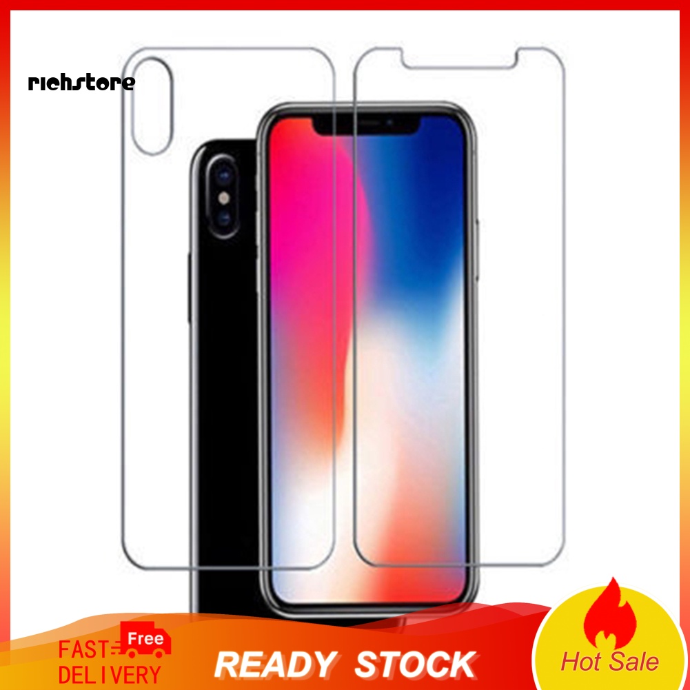 Kính Cường Lực Bảo Vệ Mặt Trước/Sau Cho iPhone 7 8 Plus X XR XS Max