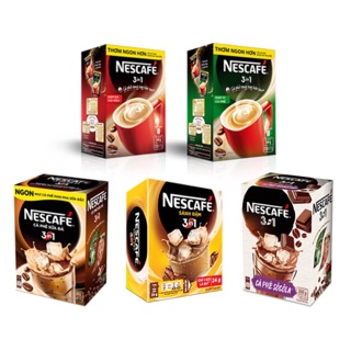 Cafe Nescafe các loại: rang xay hòa tan, đen đá, sữa đá