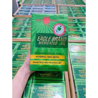 Dầu gió xanh con ó eagle brand 2 nắp mỹ