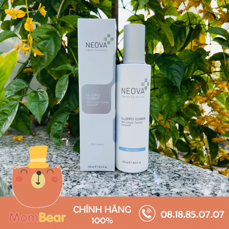 Sữa rửa mặt làm dịu dành cho da dị ứng, mẫn đỏ, nhạy cảm  Neova Cu3 Gentle Cleanser 250ml