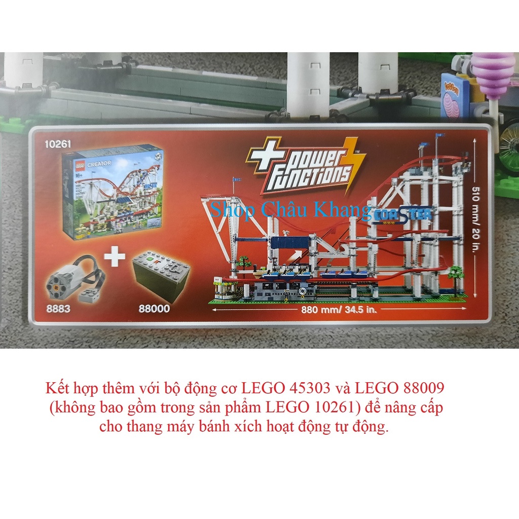 Bộ lắp ráp Tàu Lượn Siêu Tốc - LEGO Creator 10261 Roller Coaster