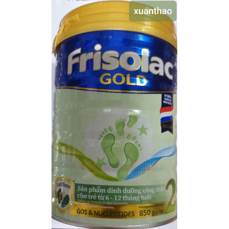 Sữa FRISOLAC GOLD Số 2 850G [HSD:2023] (mẫu mới)