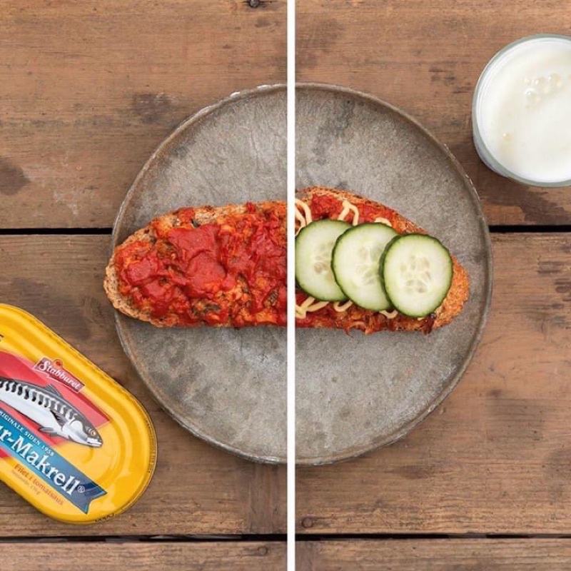 Cá hộp  Nauy loại  sốt cà và ngâm dầu oliu