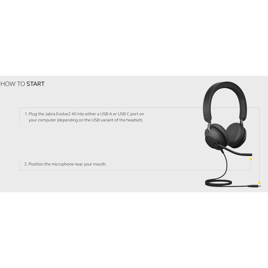 [HEADSET] - Tai nghe hội nghị trực tuyến kết hợp giải trí Jabra Evolve2 40 | BigBuy360 - bigbuy360.vn