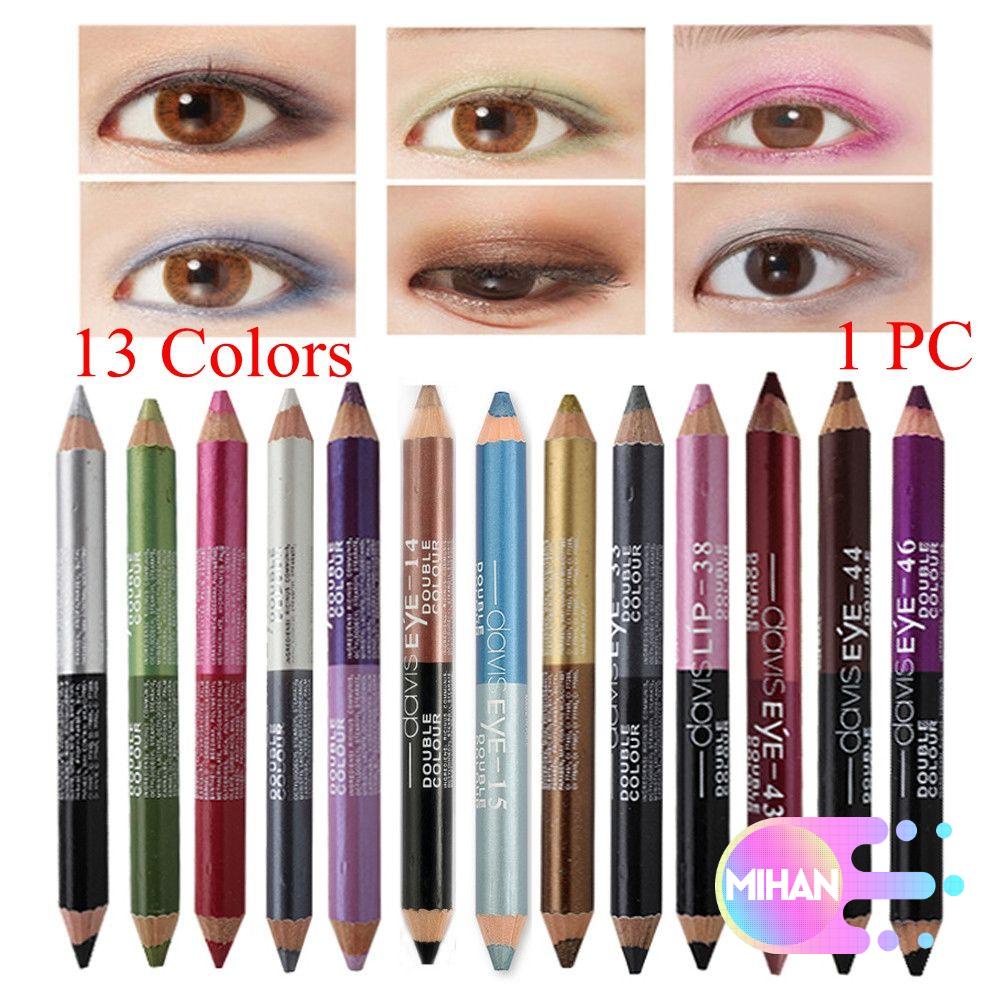 [Hàng mới về] Bút chì kẻ mắt hai đầu lấp lánh không thấm nước lâu trôi nhiều màu tùy chọn thời trang