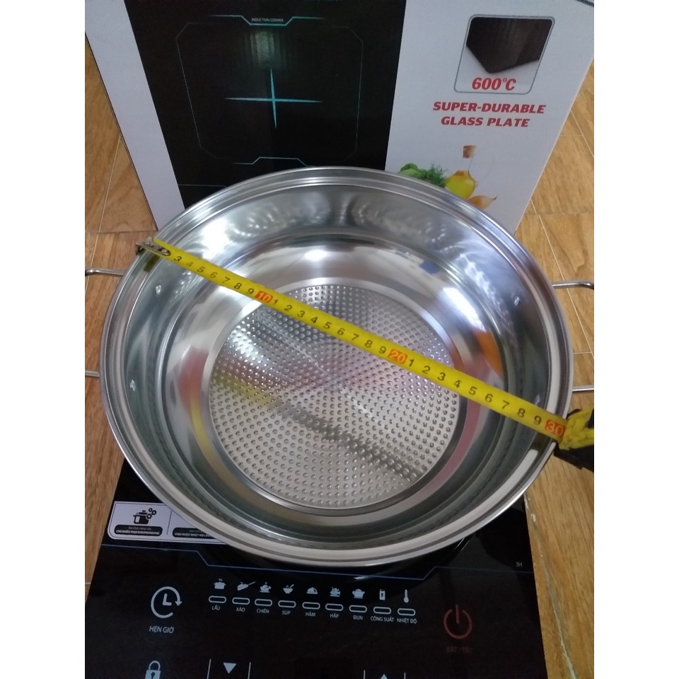 Bếp từ đơn Sunhouse SHD6873, Siêu cao cấp nhất thị trường Việt Nam hiện nay, với 07 chế độ nấu, tặng kèm nồi lẩu D30 cm