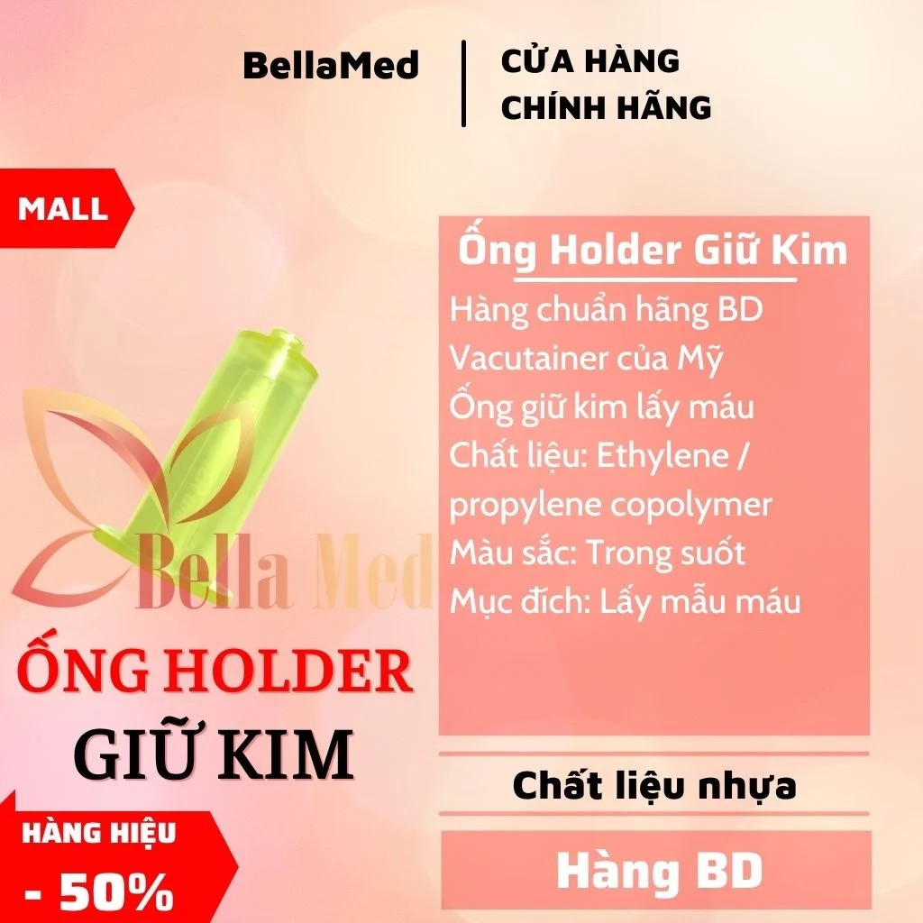 Ống Holder giữ kim lấy máu chân không làm PRP