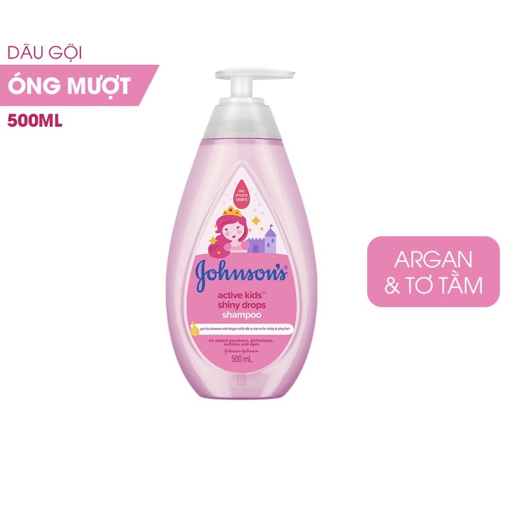 Dầu gội Johnson'Baby các loại cho bé gái Chắc Khỏe - Óng Mượt - Thơm Mát chai 500ML