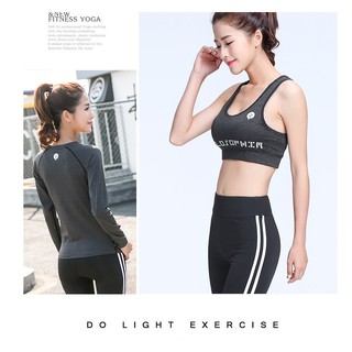 Bộ tập gym,yoga 3 món chất đẹp HÀNG SẴN GIÁ  RẺ Set thể thao nữ dài tay hàng đẹp
