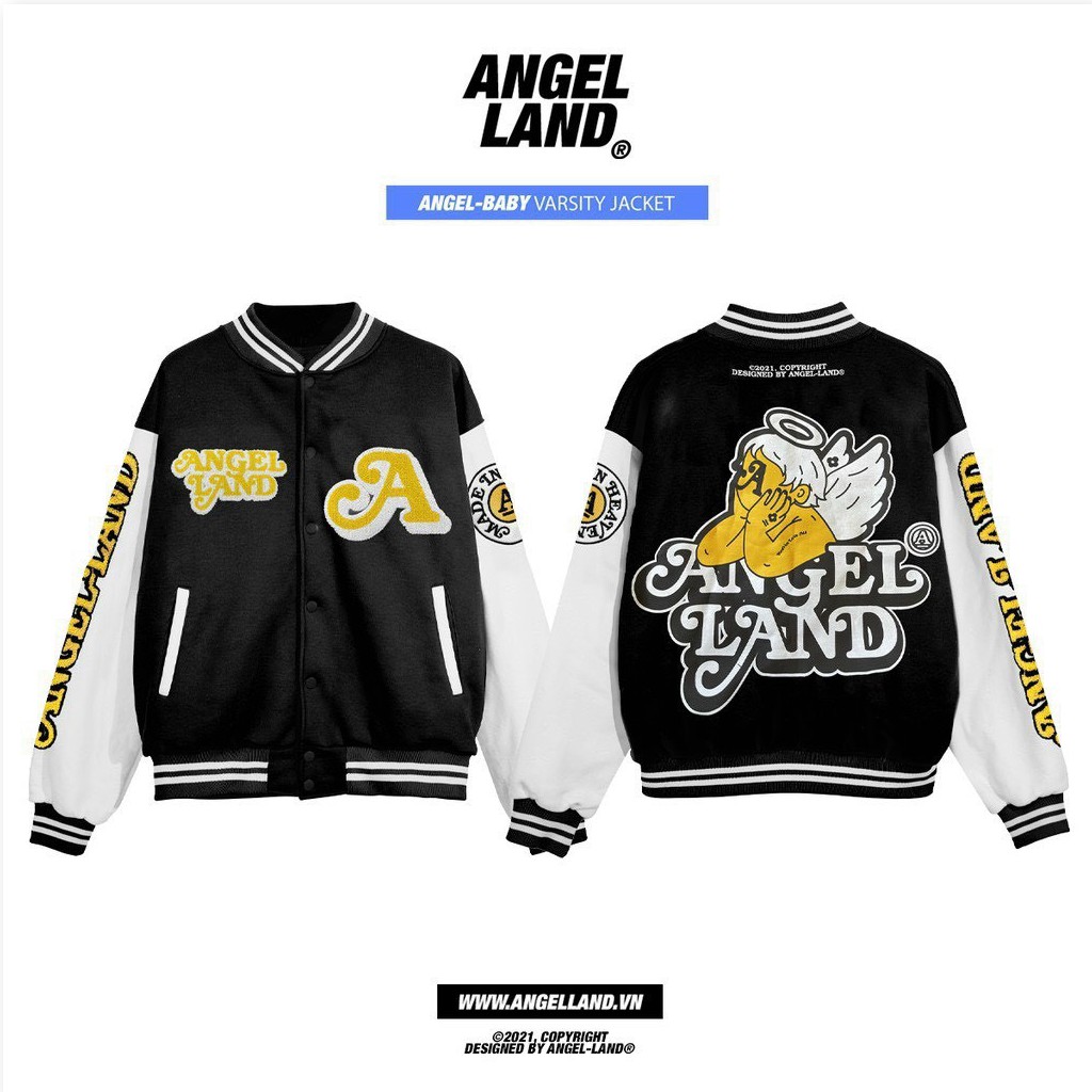 ÁO KHOÁC HOODIE NÚT BẤM BÓNG CHÀY ANGEL LAND SIÊU HOT TH
