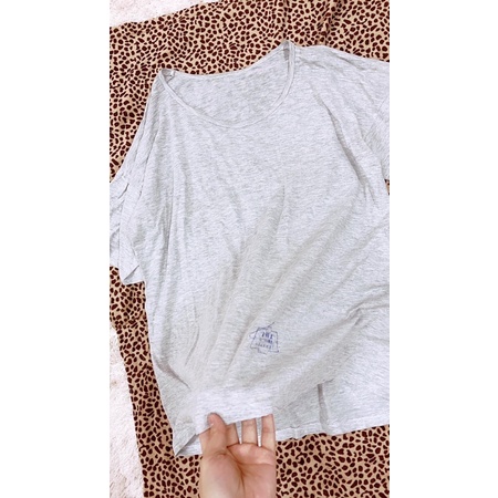 Áo xám form rộng size L.A01