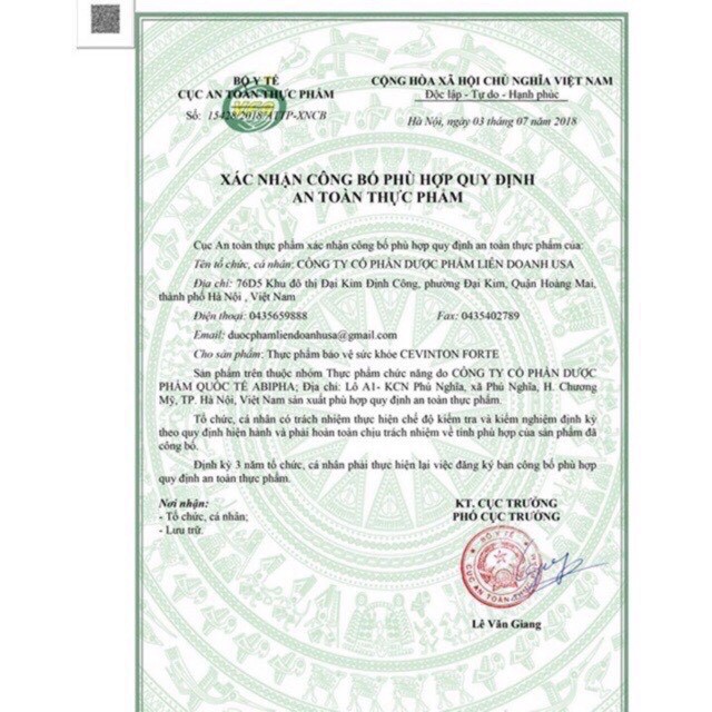 Bổ Não Cevinton Chính Hãng giá sỉ