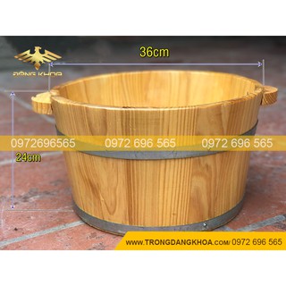 chậu gỗ ngâm chân gỗ thông nhật