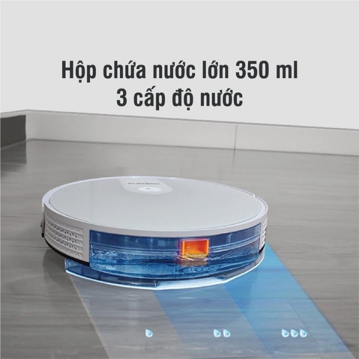 Robot Hút Bụi Tự Động E06 Điều Khiển Qua App Điện Thoại, Lực hút cực mạnh 3200Pa, Tự Động Sạc Khi Gần Hết Pin