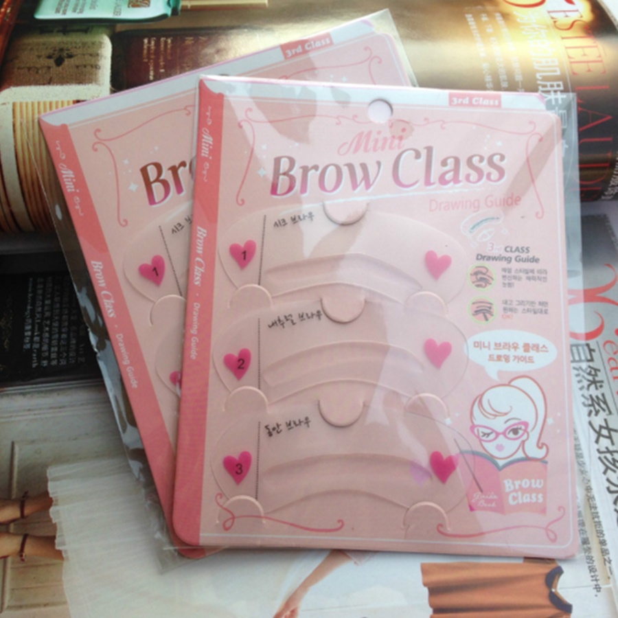 Bộ 3 Khuôn Hình dán lông mày làm đẹp /hình dán Kẻ Mày / mới tập trang điểm Kẻ Lông Mày Dán Nhãn dán /lông mày /hình dán