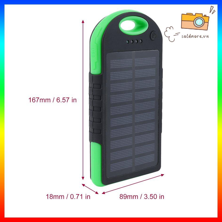 Sạc Dự Phòng Sử Dụng Năng Lượng Mặt Trời 100000mah Có Đèn Led