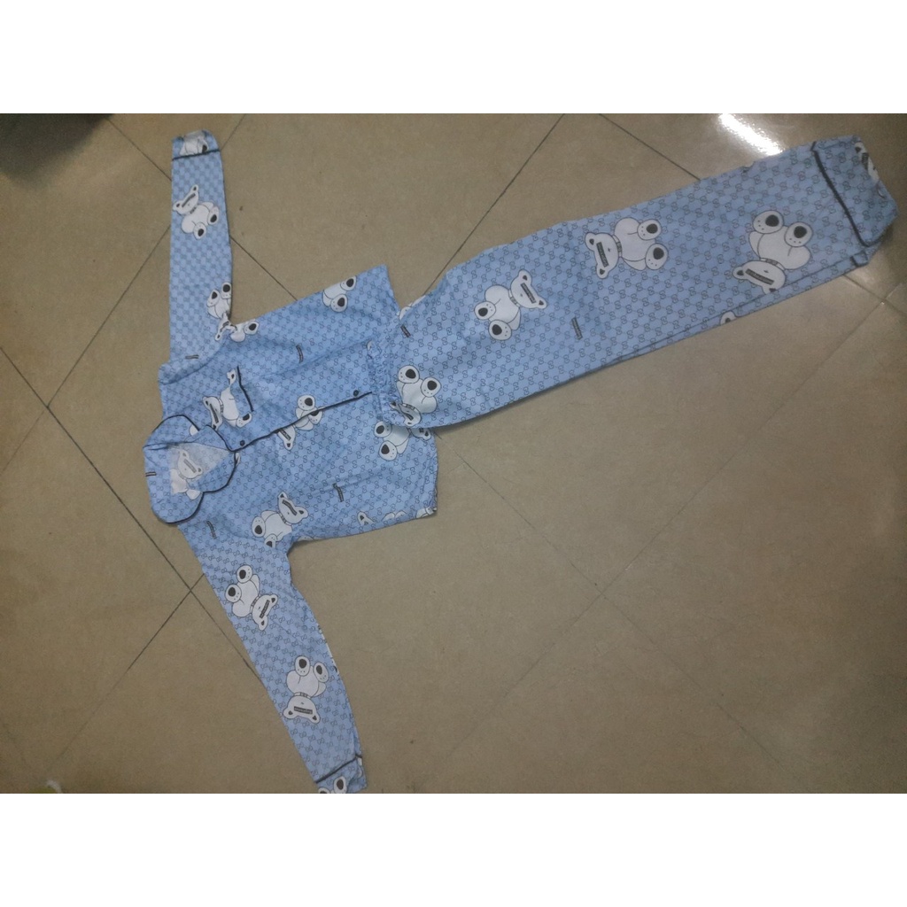 Bộ pijama tay dài quần dài hoạ tiết  vải kate thái mặc nhà siêu đẹp- Đồ ngủ nữ dài tay sau sinh