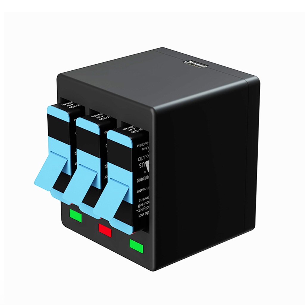 Cáp Sạc Nhanh 3 Cổng USB Màu Đen Cho GoPro 5 / 6 / 7 / 8