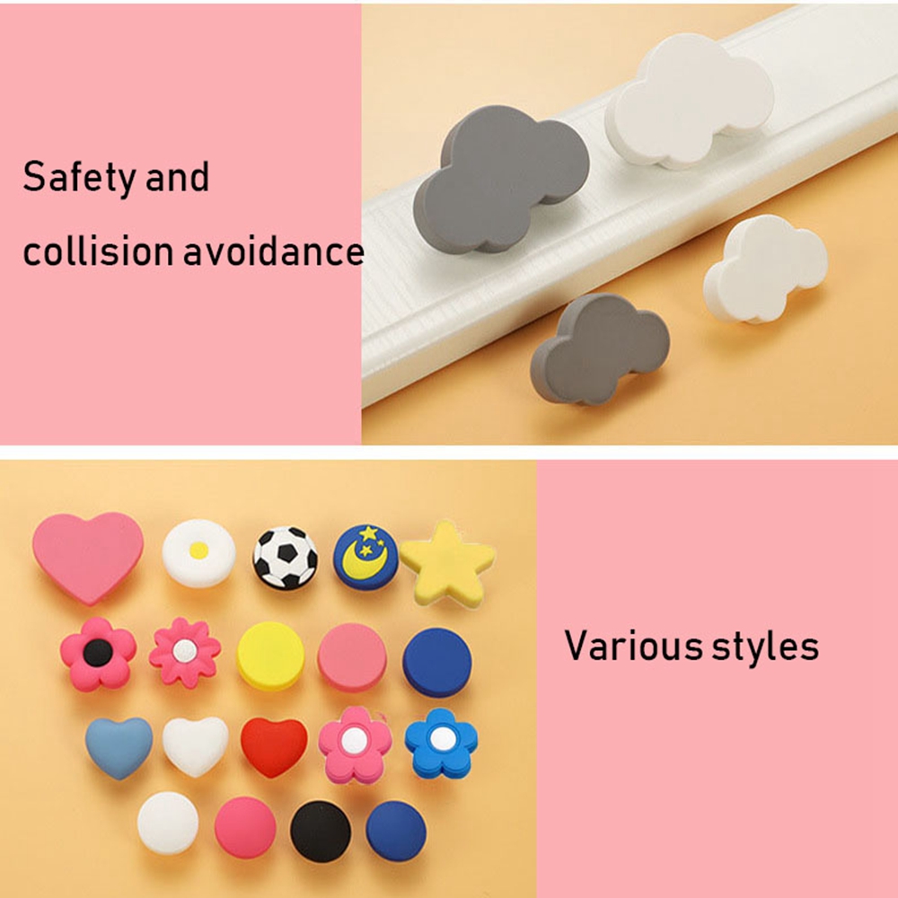 Tay Nắm Cửa Tủ Quần Áo/Phòng Trẻ Em Hình Mặt Trăng/Ngôi Sao Hoạt Hình Chất Liệu Mềm Mại