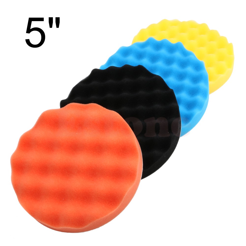 Set 4 xốp đánh bóng ô tô 5 inch 125mm