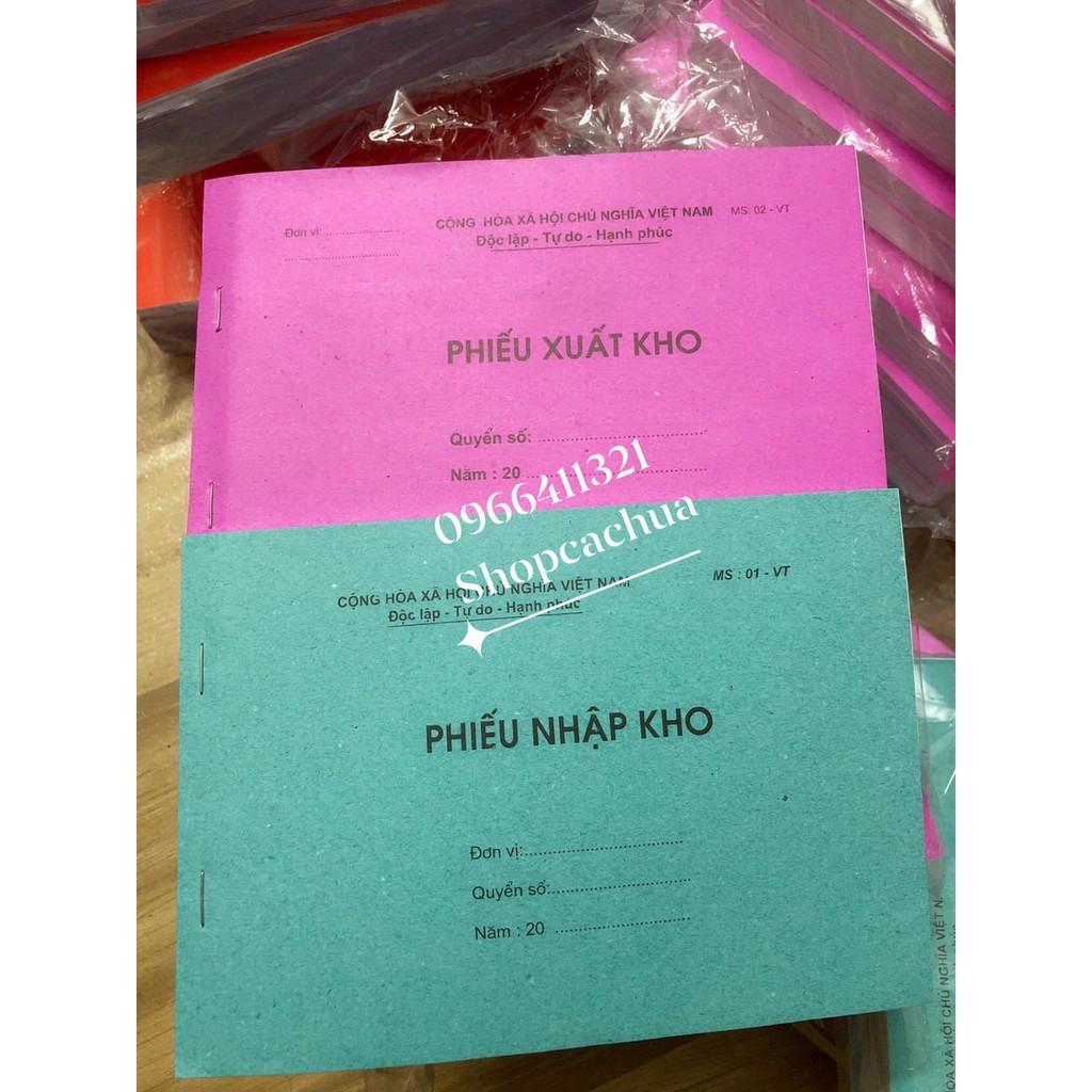 [Mã LIFEB04ALL giảm 10% tối đa 15K đơn 0Đ] PhiếuXuấtkhoNhậpkho1liênA5loạiđẹp60tờ