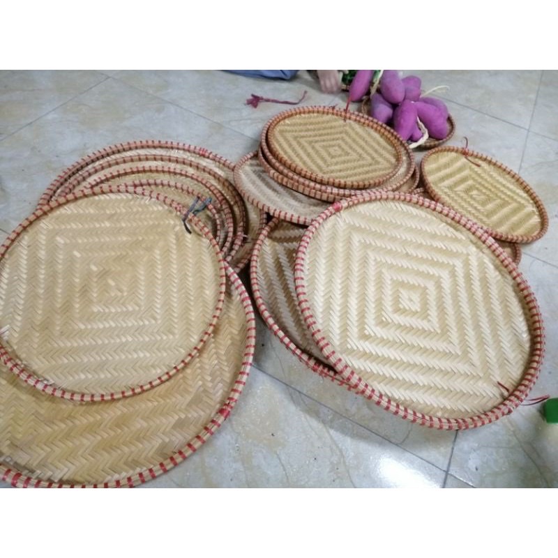 Mẹt Tre Tròn Đựng Đồ Ăn, Làm Mẹt Trang Trí Decor Nhiều Cỡ