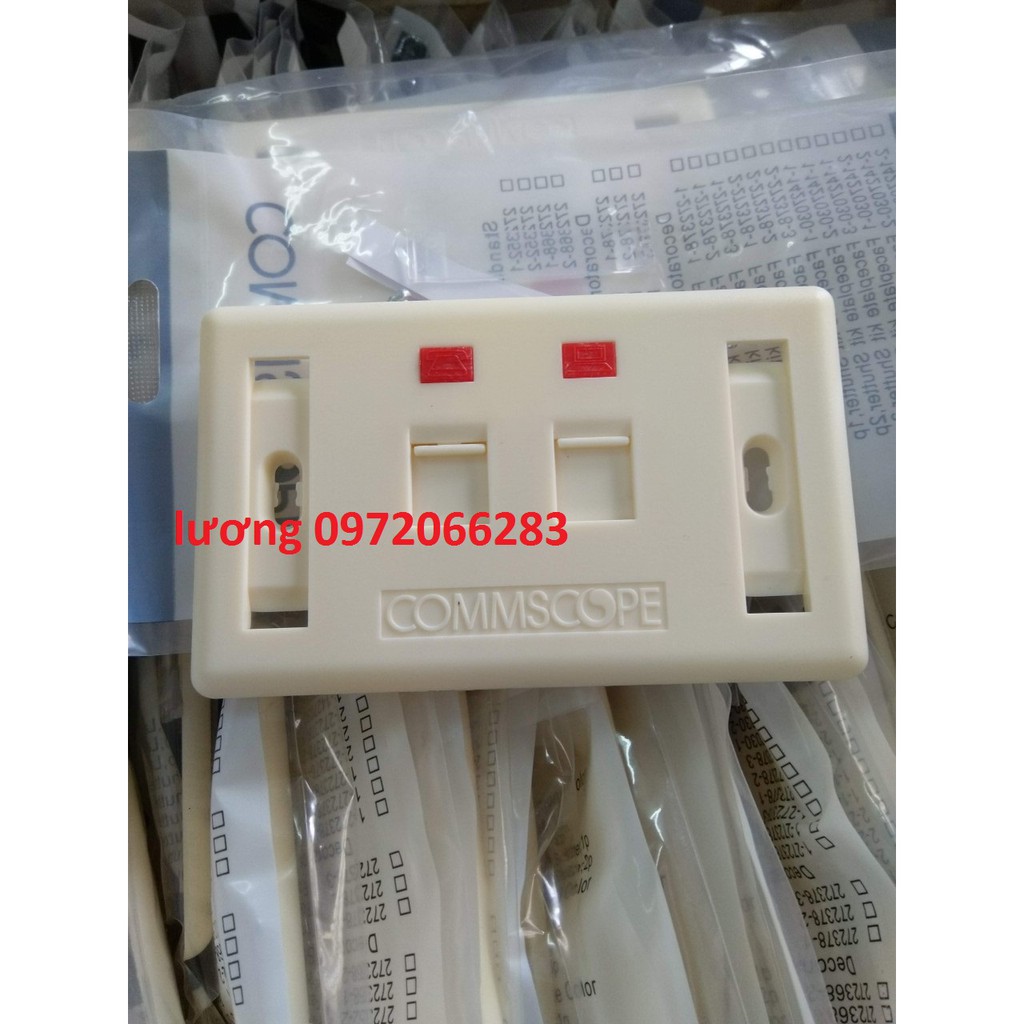 Mặt nạ outlet 2 cổng Commscope 272368-2 Faceplate