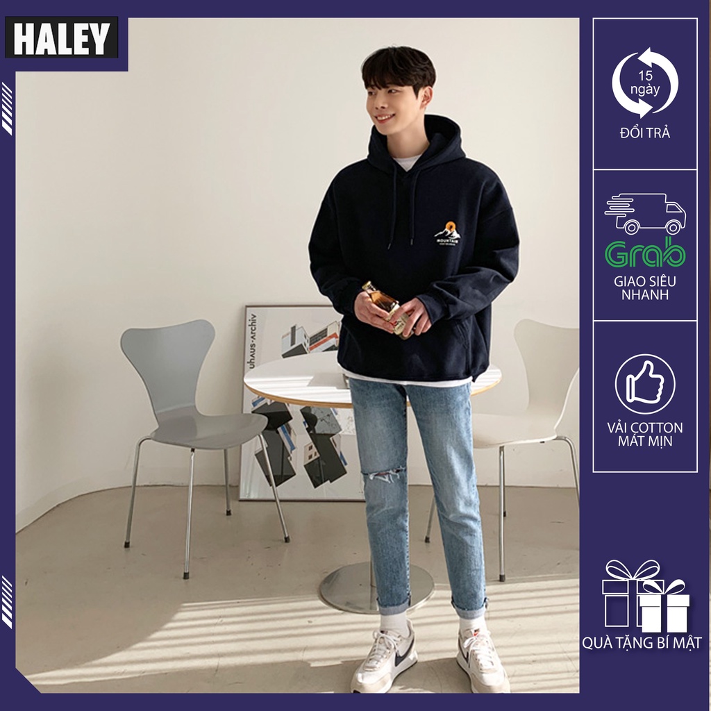 Áo Hoodie MOUNTAIN HALEY  mã HD257 Nam Nữ unisex Chất nỉ bông đẹp dày dặn Thu Đông Phong Cách Hàn Quốc