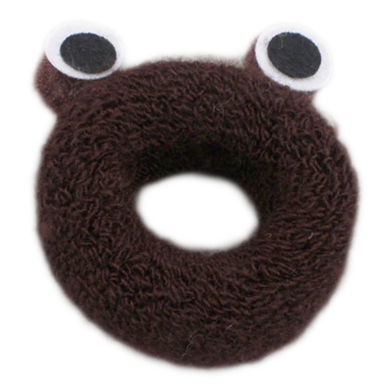 Set 4 Dây Cột Tóc Dày Dặn Màu Kẹo Ngọt Hình Mắt Ếch Dễ Thương Cho Nữ