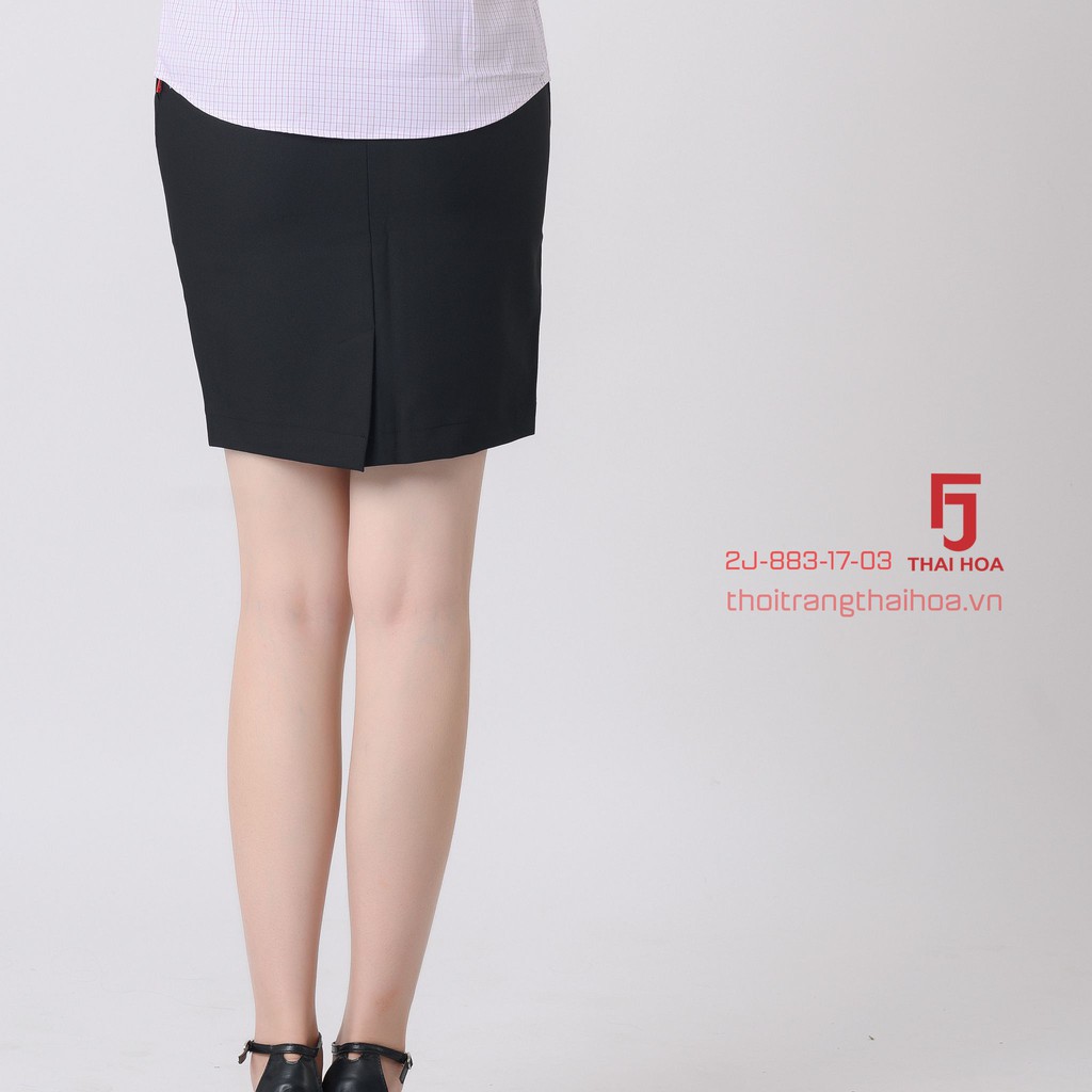 Chân váy dài công sở nữ Thái Hòa, màu Đen, dáng ôm, vải nhẹ, độ bền màu cao 2J883-17-01 | BigBuy360 - bigbuy360.vn