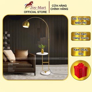 Đèn cây đứng ❤ joymart ❤ đèn sàn trang trí phòng khách - thân mạ vàng kèm đế đá tự nhiên cao cấp ml5125