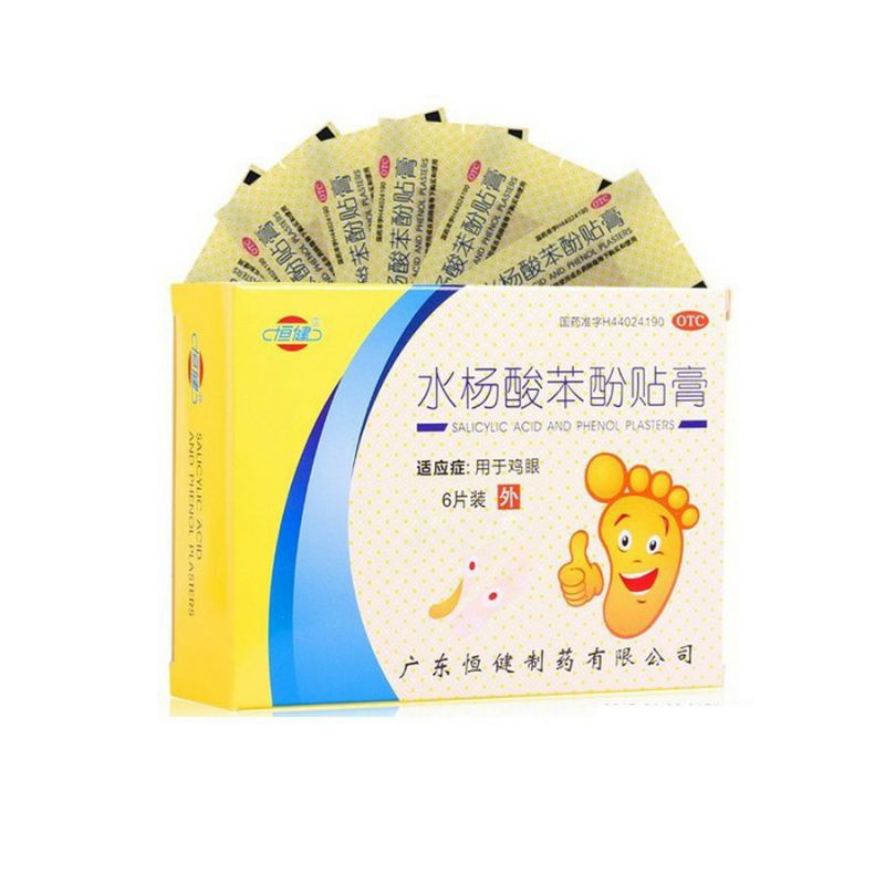Miếng dán ngăn ngừa mụn cóc, mụn cơm, vểt chai chân hộp 6 miếng, ngăn dứt điểm