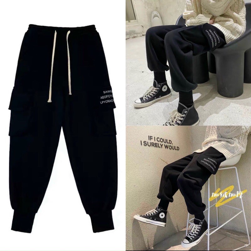 [ Unisex- Cực Chất ] Quần jogger túi hộp vải nỉ PE dày dặn cực chất