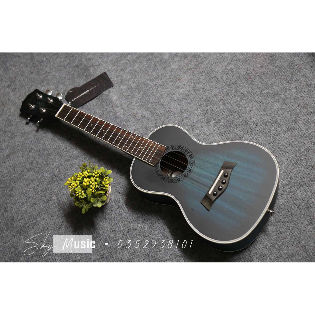 [Rẻ Vô Địch] Đàn Ukulele Tenor Andrew Xanh Ombre Siêu Đẹp (Tặng Full 9 Món Phụ Kiện)