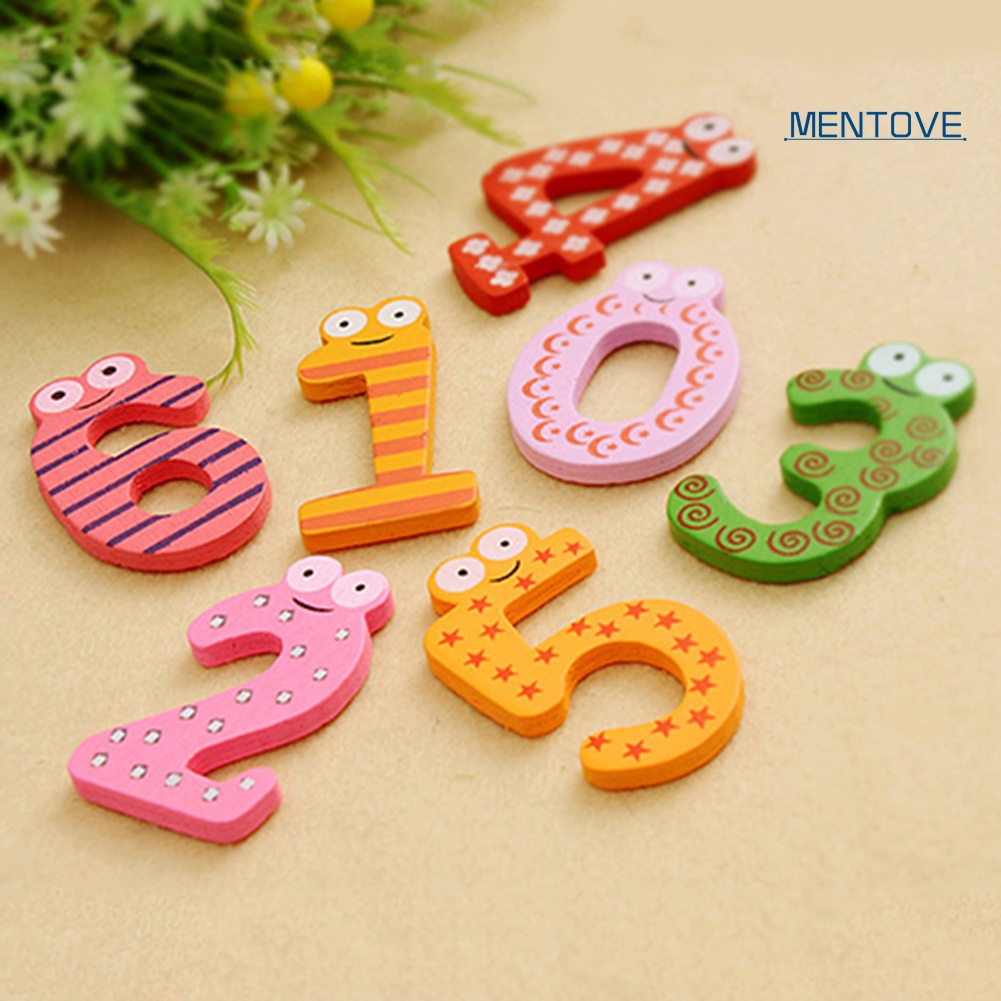 Set 10 Chữ Số Từ 0-9 Bằng Gỗ Dễ Thương Cho Bé