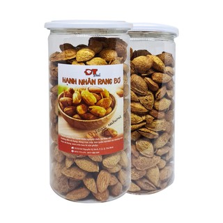 Hạnh nhân rang bơ Mỹ cao cấp vỏ mỏng hũ 500g