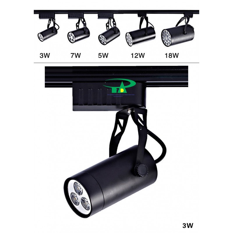 Đèn led thanh ray 3w - Đèn rọi ray 3w