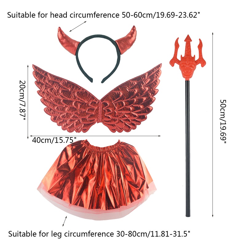 Bộ Cánh Ác Quỷ Kèm Băng Đô Hóa Trang Dự Tiệc Cho Người Lớn