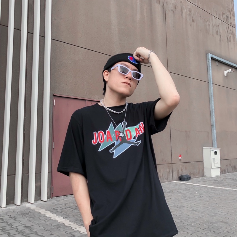 Áo thun tay lỡ Jordan.tshirt phông Unisex nam nữ Cotton oversize form rộng HYPO