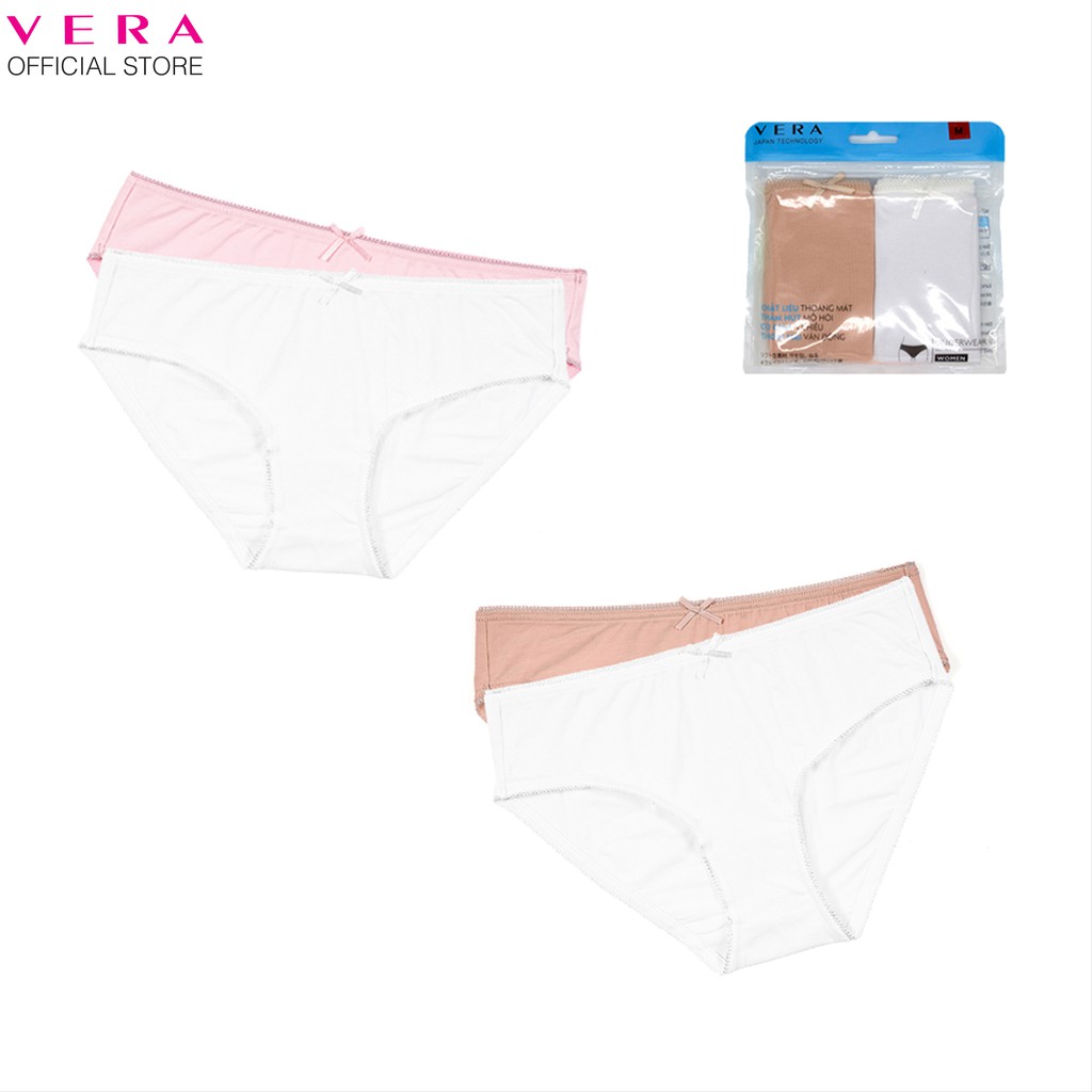 Combo 04 quần lót nữ cotton Vera 7166 - màu ngẫu nhiên