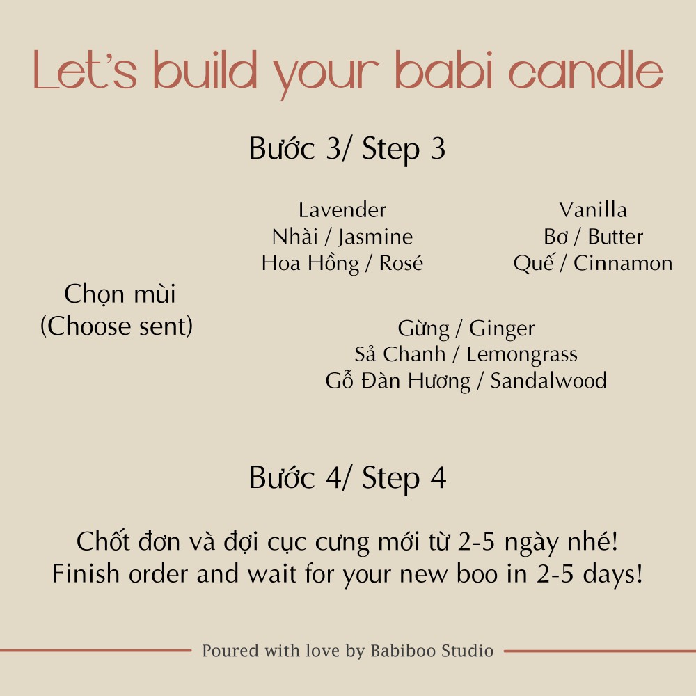 Bento Candle - Nến thơm Hàn Quốc theo yêu cầu