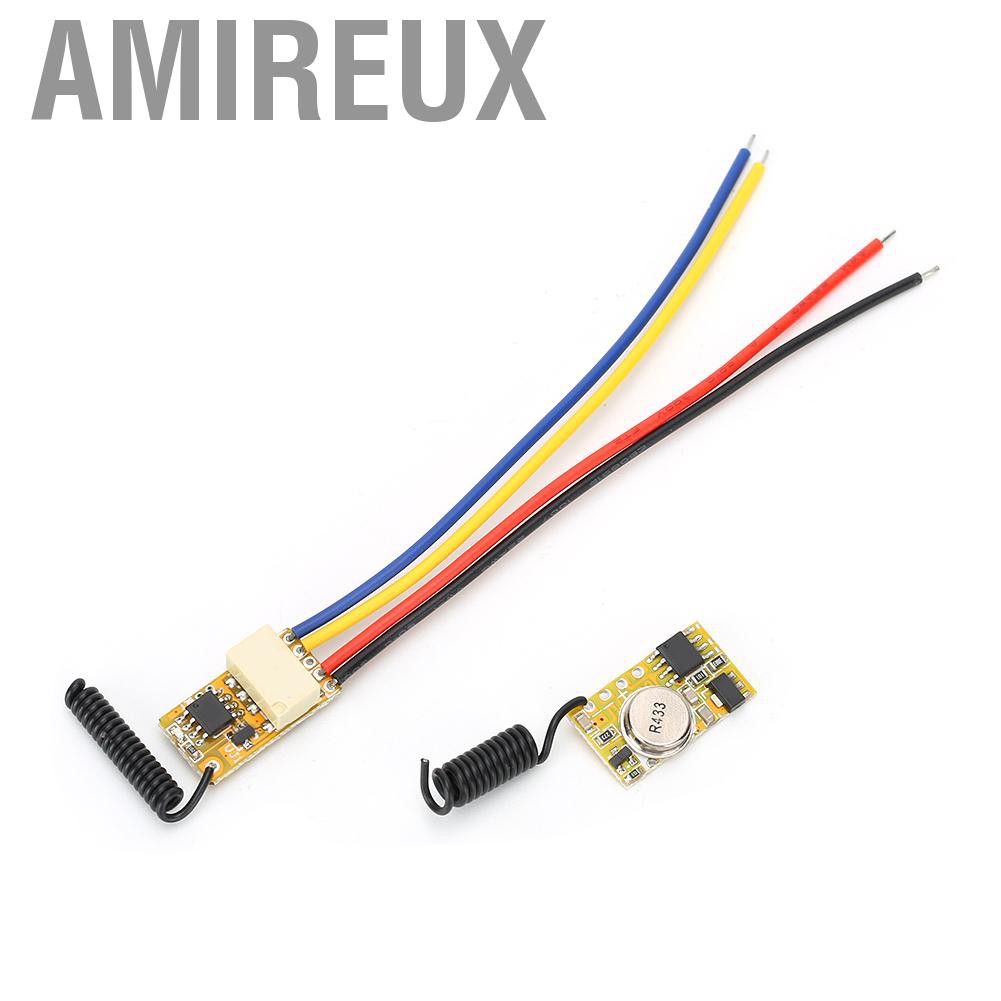 Amireux Mini remote switch 3.7V 4.5V 5V 6V Relay transmitter-receiver module with low