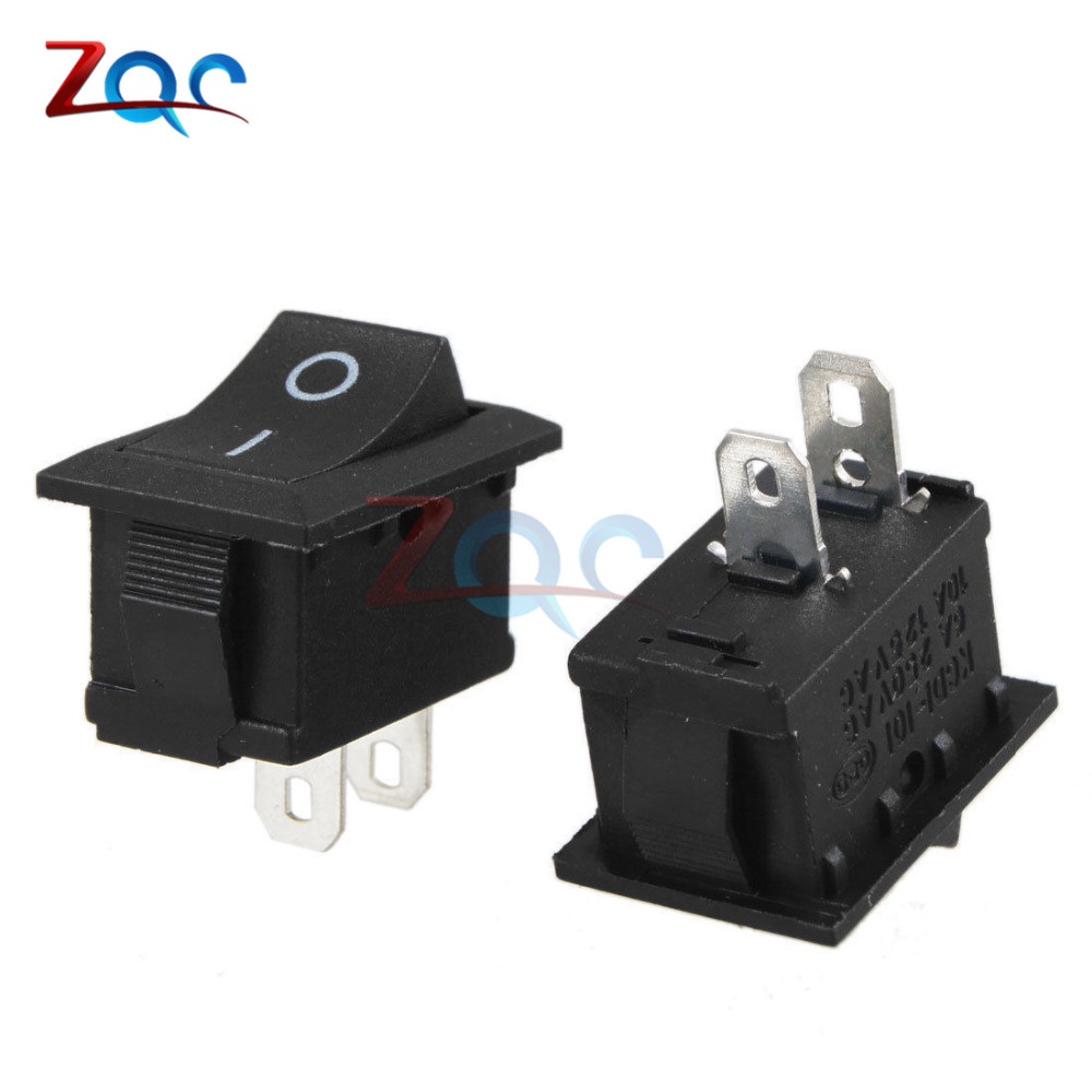 Bộ 5 Công Tắc Bập Bênh 2 Chân On/Off Tròn KCD1-101 125V Chuyên Dụng Dành Cho Tàu Thuyền/Xe Hơi