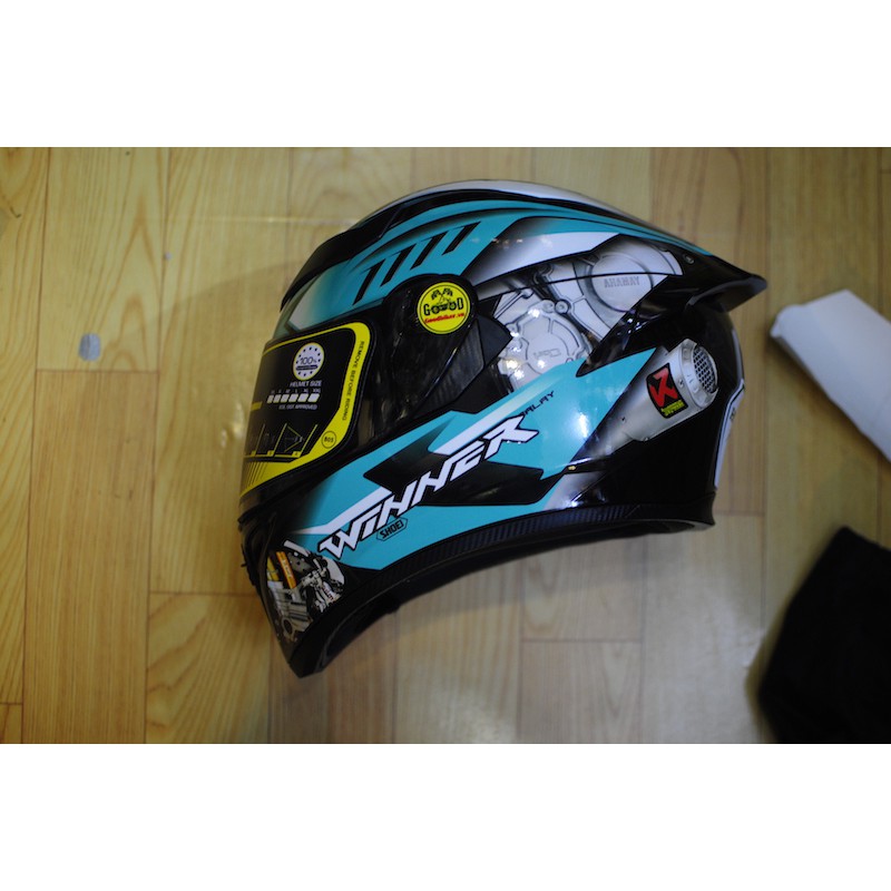 Mũ bảo hiểm Fullface ROYAL M138 tem WINNER X