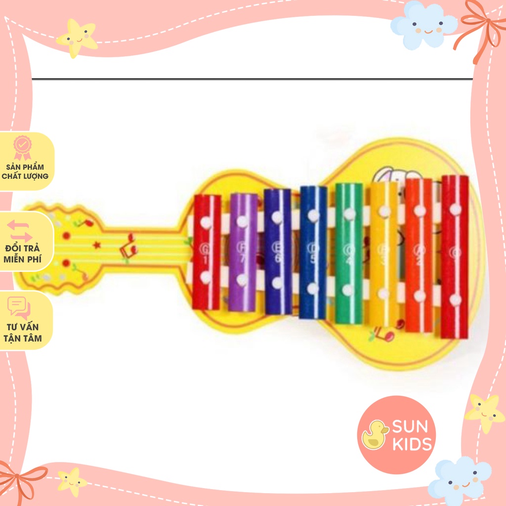 Đàn gỗ guitar 8 thanh cho bé